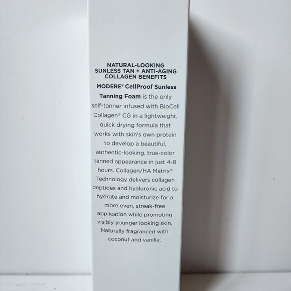 Modere Cellproof Sunless Tanning Foam Self Tanner 6.8 oz New In Box Exp 11/23 - Picture 3 of 9